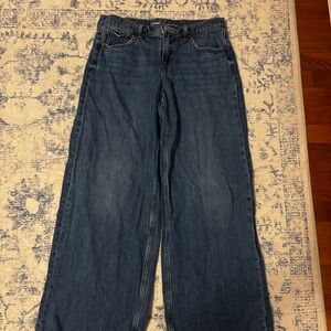 Old Navy Women's Wide Leg Blue Jeans